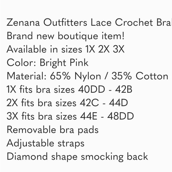 Zenana Plus Size Bralette in Blue more colors available in my closet - Picture 10 of 10